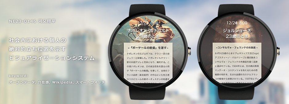 社会内における個人の絶対的立ち位置を示すビジュアライゼーションシステム